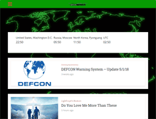 Tablet Screenshot of defconwarningsystem.com